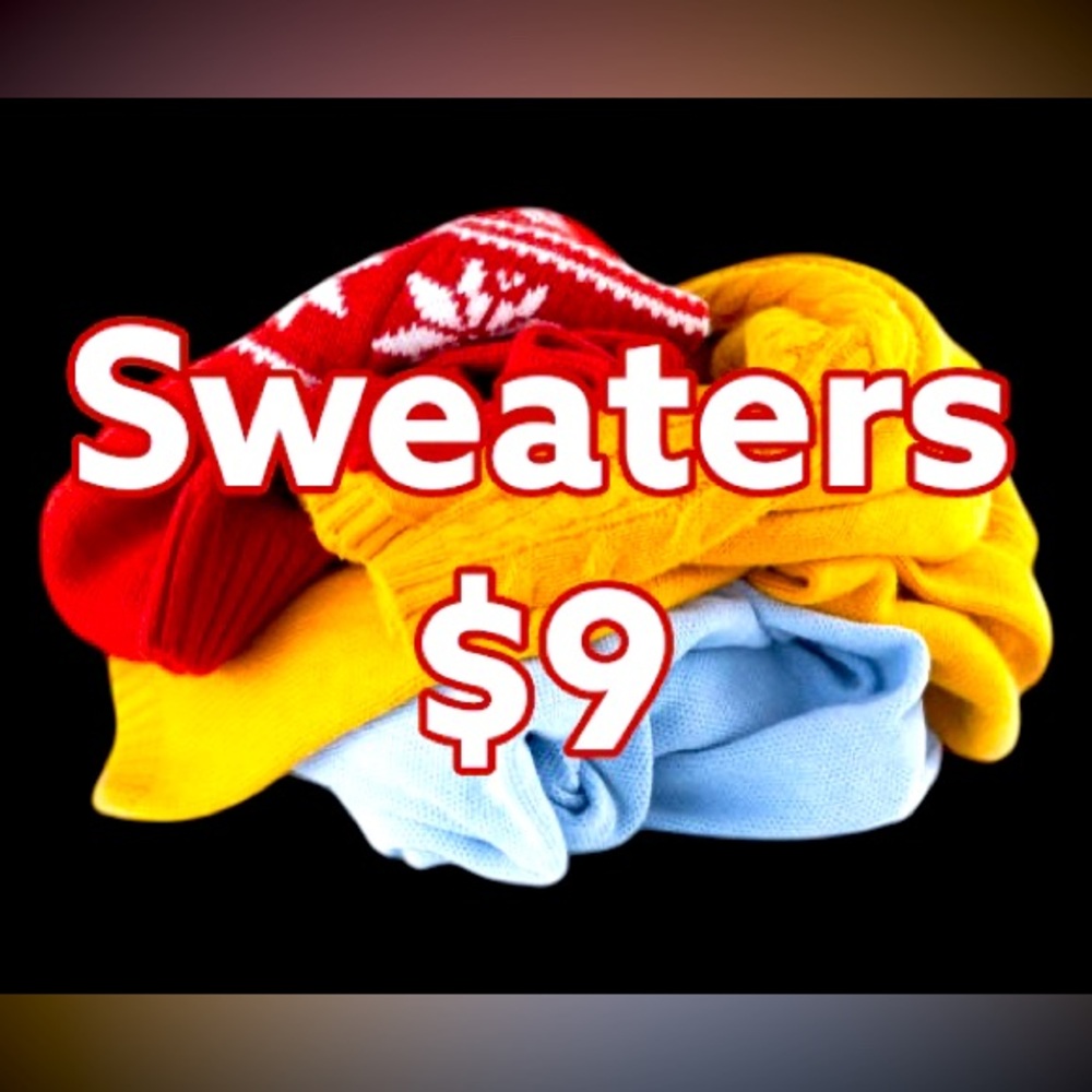 Sweaters/$9